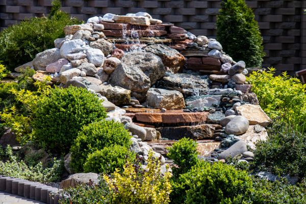 River Rock Landscaping in Collierville