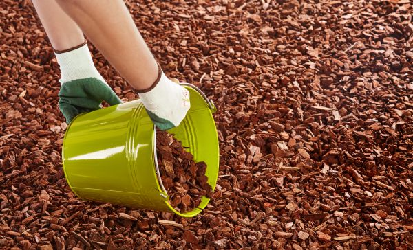 Wood Chip Landscaping in Collierville